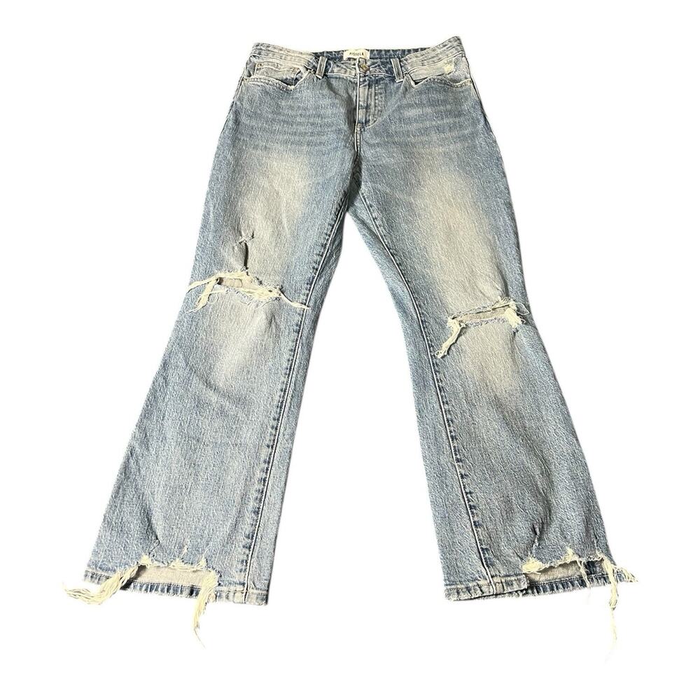 PISTOLA Revolve Lennon in Distressed High Rise Crop Bootcut Sz 29 Stretch Jeans - Picture 1 of 6